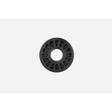 schwarze runde Gleitrolle
