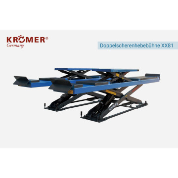 Achsfreiheber auf der Plattform - Scherenhebebühne