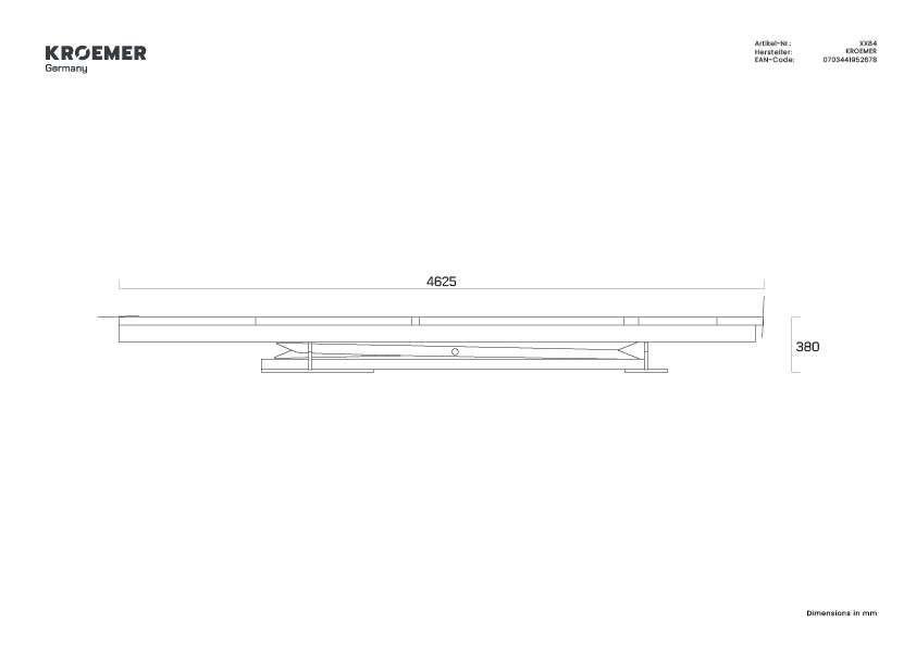 Technische Zeichnung XX84 Ansicht 1